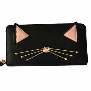 LIKE NEW Kate Spade Jazz Things Up Cat wallet 🐱💖